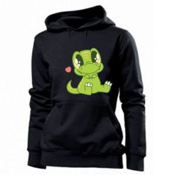 Женское худи Cute dinosaur - PrintSalon