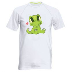 Мужская футболка для спорта Cute dinosaur - PrintSalon