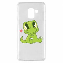 Чехол для Samsung A8 2018 Cute dinosaur - PrintSalon