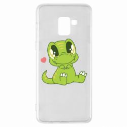 Чехол для Samsung A8+ 2018 Cute dinosaur - PrintSalon