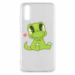 Чехол для Huawei P20 Cute dinosaur - PrintSalon