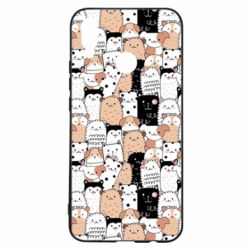 Чохол для Huawei P Smart Plus 2018 Cute dogs pattern - PrintSalon
