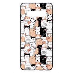Чохол для Samsung S10+ Cute dogs pattern - PrintSalon