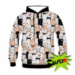 Дитяче 3D худі Cute dogs pattern - PrintSalon