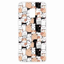 Чохол для Samsung A8+ 2018 Cute dogs pattern - PrintSalon