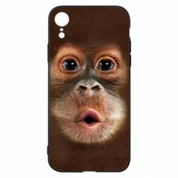 Чохол для iPhone XR Cute monkey face - PrintSalon