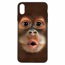 Чохол для iPhone Xs Max Cute monkey face - PrintSalon