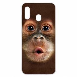 Чохол для Samsung A30 Cute monkey face - PrintSalon