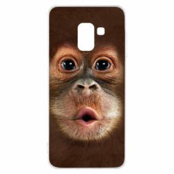 Чохол для Samsung A8 2018 Cute monkey face - PrintSalon