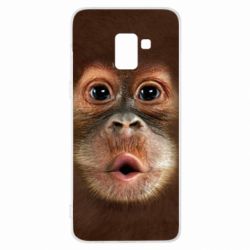 Чохол для Samsung A8+ 2018 Cute monkey face - PrintSalon