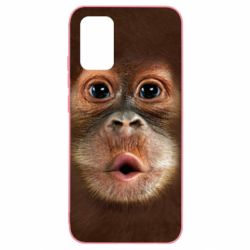 Чохол для Samsung A02s/M02s Cute monkey face - PrintSalon