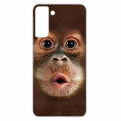 Чохол для Samsung S21+ Cute monkey face - PrintSalon