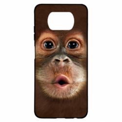 Чохол для Xiaomi Poco X3 Cute monkey face - PrintSalon