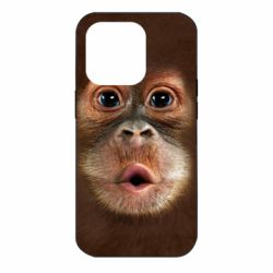 Чехол для iPhone 14 Pro Cute monkey face