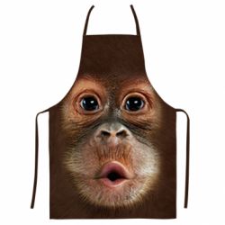 Фартух з 3D принтом Cute monkey face - PrintSalon