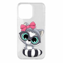 Чехол для iPhone 14 Pro Max Cute raccoon - PrintSalon