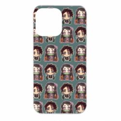 Чехол для iPhone 14 Pro Max Cute Tanjiro with Nezuko - PrintSalon