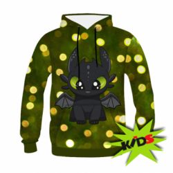 Дитяче 3D худі Cute vector dragon