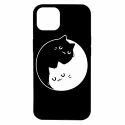 Чехол для iPhone 14 Cute yin yang cats