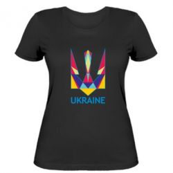 Жіноча футболка Кольоровий герб - PrintSalon