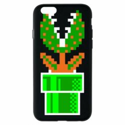 Чехол для iPhone 6/6S Цветок-людоед Супер Марио - PrintSalon