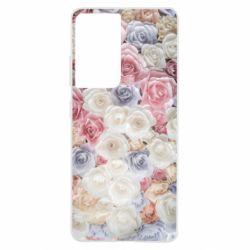 Чехол для Samsung S21 Ultra Цветы - PrintSalon