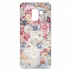 Чехол для Samsung A8 2018 Цветы - PrintSalon