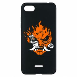 Чехол для Xiaomi Redmi 6A Cyberpunk 2077 fire