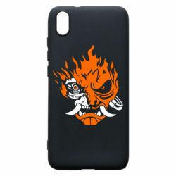 Чехол для Xiaomi Redmi 7A Cyberpunk 2077 fire - PrintSalon