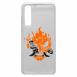 Чехол для Huawei P30 Cyberpunk 2077 fire - PrintSalon