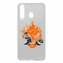 Чехол для Samsung A60 Cyberpunk 2077 fire - PrintSalon