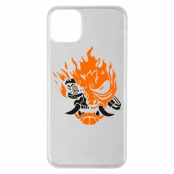 Чехол для iPhone 11 Pro Max Cyberpunk 2077 fire - PrintSalon