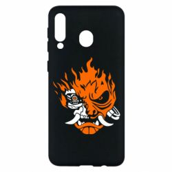 Чехол для Samsung M30 Cyberpunk 2077 fire - PrintSalon