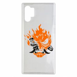 Чохол для Samsung Note 10 Plus Cyberpunk 2077 fire-PrintSalon Чохол для Samsung Note 10 Plus Cyberpunk 2077 fire