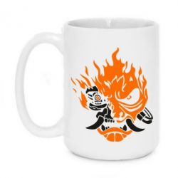 Чашка 420ml Cyberpunk 2077 fire - PrintSalon