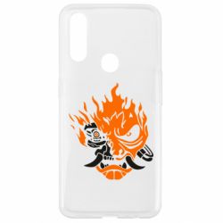 Чехол для Oppo A31 Cyberpunk 2077 fire - PrintSalon