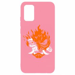 Чехол для Samsung A02s/M02s Cyberpunk 2077 fire - PrintSalon