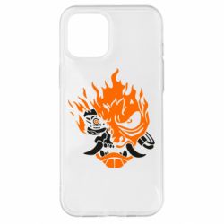 Чехол для iPhone 12 Pro Max Cyberpunk 2077 fire - PrintSalon