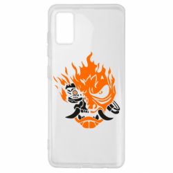 Чехол для Samsung A41 Cyberpunk 2077 fire - PrintSalon