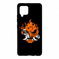 Чехол для Samsung A42 5G Cyberpunk 2077 fire