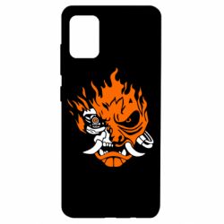 Чехол для Samsung A51 Cyberpunk 2077 fire - PrintSalon