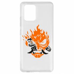 Чехол для Samsung S10 Lite Cyberpunk 2077 fire - PrintSalon
