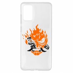 Чехол для Samsung S20+ Cyberpunk 2077 fire - PrintSalon