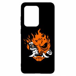Чехол для Samsung S20 Ultra Cyberpunk 2077 fire - PrintSalon
