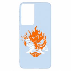 Чехол для Samsung S21 Cyberpunk 2077 fire - PrintSalon