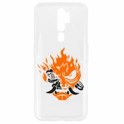 Чехол для Oppo A5/A9 2020 Cyberpunk 2077 fire - PrintSalon