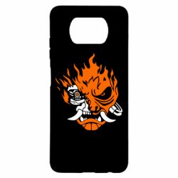 Чехол для Xiaomi Poco X3 Cyberpunk 2077 fire - PrintSalon