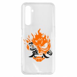 Чехол для Realme 6 Pro Cyberpunk 2077 fire