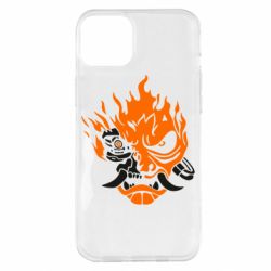Чохол для iPhone 14 Plus Cyberpunk 2077 fire-PrintSalon Чохол для iPhone 14 Plus Cyberpunk 2077 fire