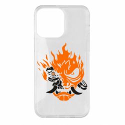 Чехол для iPhone 14 Pro Max Cyberpunk 2077 fire